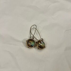 Gold toned Iridescent Earrings